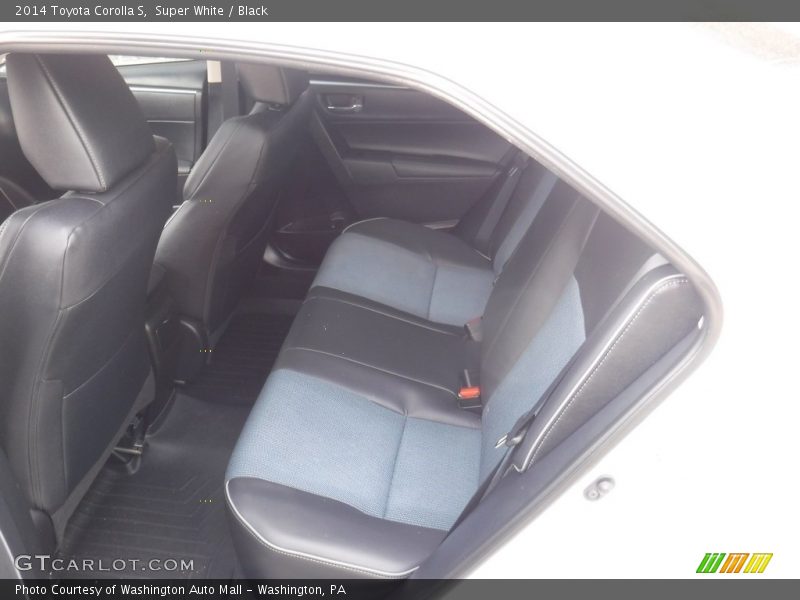Super White / Black 2014 Toyota Corolla S