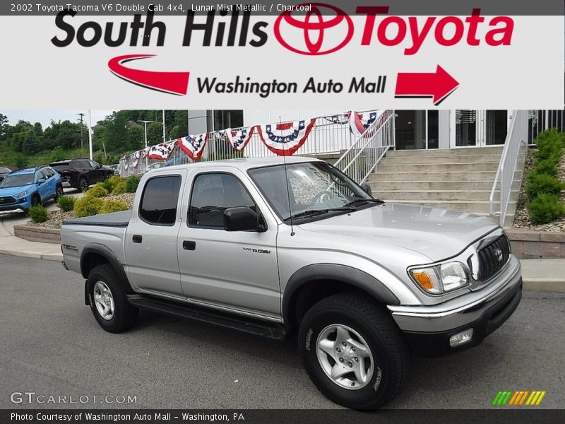 Lunar Mist Metallic / Charcoal 2002 Toyota Tacoma V6 Double Cab 4x4