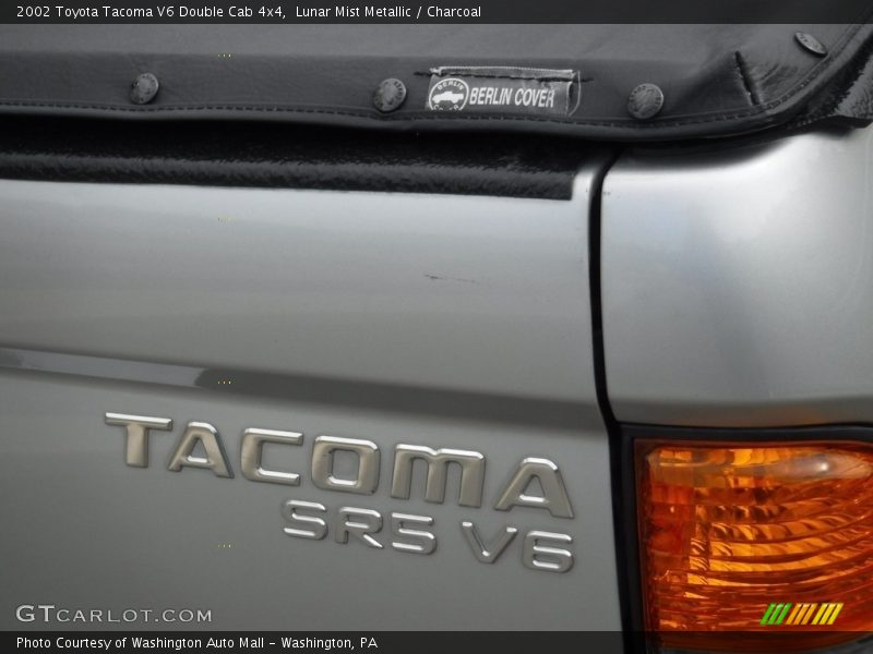 Lunar Mist Metallic / Charcoal 2002 Toyota Tacoma V6 Double Cab 4x4