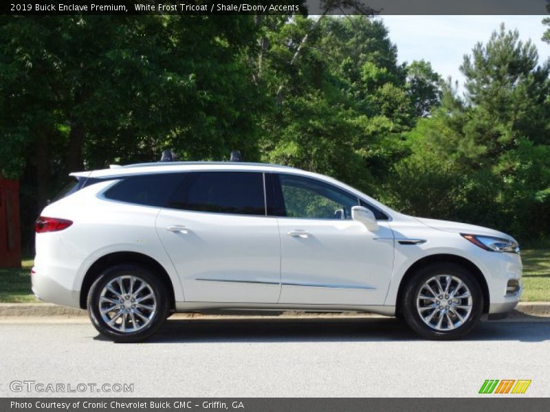 White Frost Tricoat / Shale/Ebony Accents 2019 Buick Enclave Premium