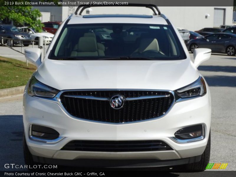 White Frost Tricoat / Shale/Ebony Accents 2019 Buick Enclave Premium