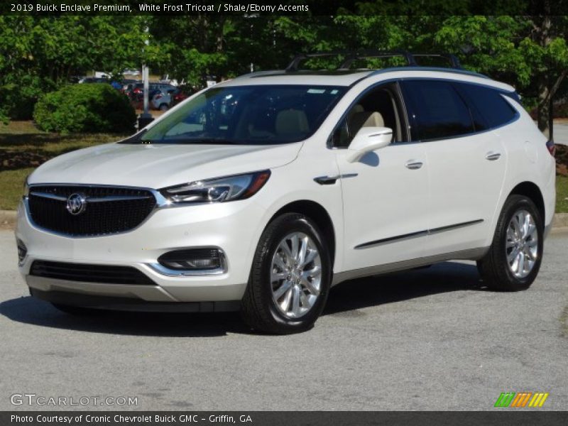 White Frost Tricoat / Shale/Ebony Accents 2019 Buick Enclave Premium