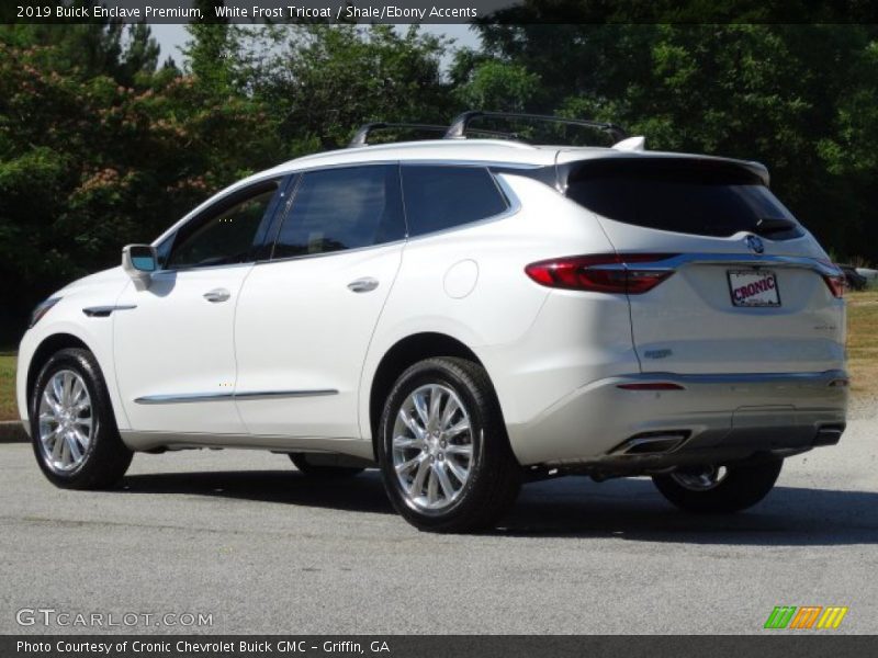 White Frost Tricoat / Shale/Ebony Accents 2019 Buick Enclave Premium