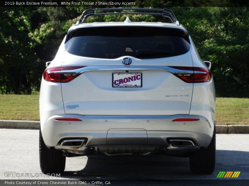 White Frost Tricoat / Shale/Ebony Accents 2019 Buick Enclave Premium