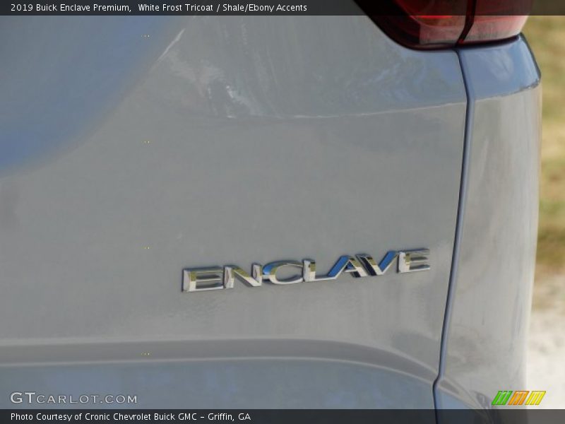 White Frost Tricoat / Shale/Ebony Accents 2019 Buick Enclave Premium