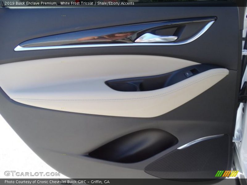 White Frost Tricoat / Shale/Ebony Accents 2019 Buick Enclave Premium