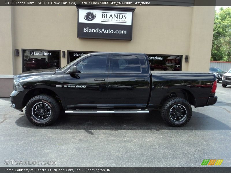 Black / Dark Slate Gray/Medium Graystone 2012 Dodge Ram 1500 ST Crew Cab 4x4