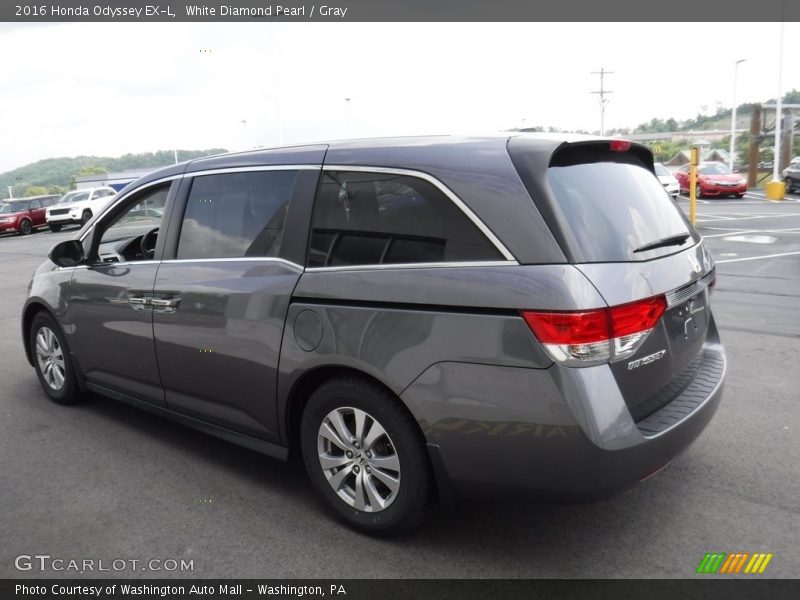 White Diamond Pearl / Gray 2016 Honda Odyssey EX-L