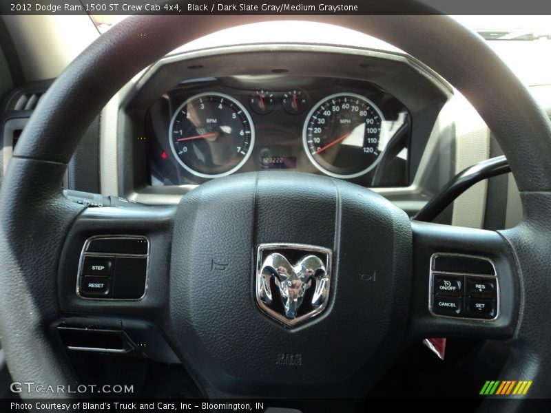 Black / Dark Slate Gray/Medium Graystone 2012 Dodge Ram 1500 ST Crew Cab 4x4