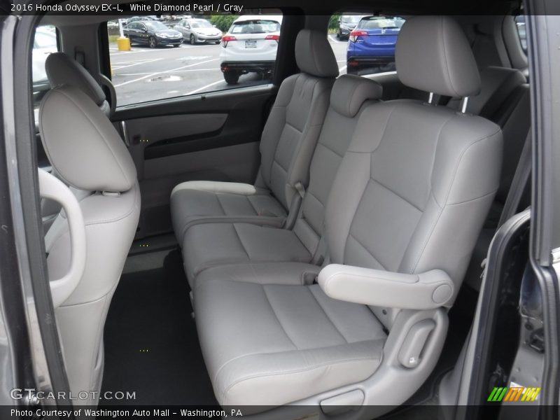 White Diamond Pearl / Gray 2016 Honda Odyssey EX-L