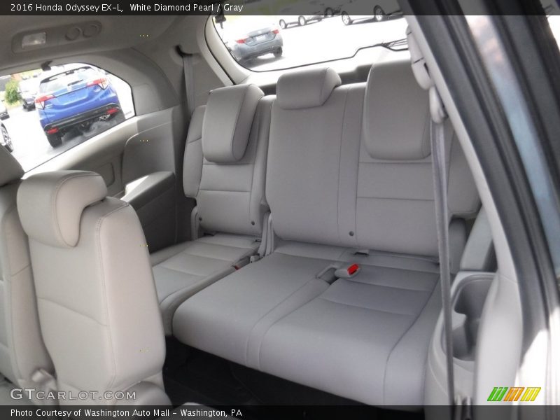 White Diamond Pearl / Gray 2016 Honda Odyssey EX-L