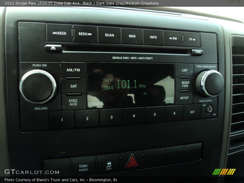 Black / Dark Slate Gray/Medium Graystone 2012 Dodge Ram 1500 ST Crew Cab 4x4