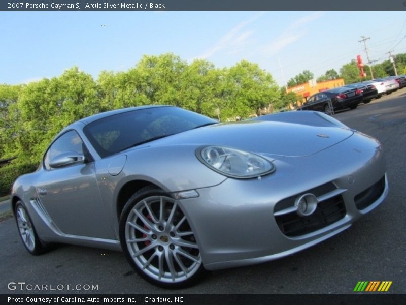 Arctic Silver Metallic / Black 2007 Porsche Cayman S