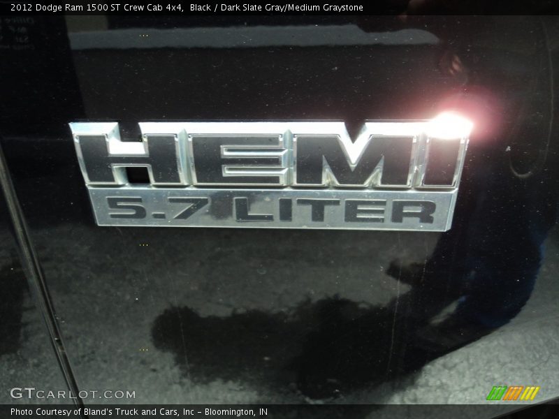 Black / Dark Slate Gray/Medium Graystone 2012 Dodge Ram 1500 ST Crew Cab 4x4