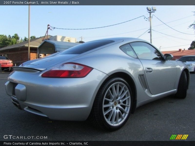 Arctic Silver Metallic / Black 2007 Porsche Cayman S