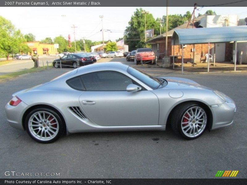 Arctic Silver Metallic / Black 2007 Porsche Cayman S