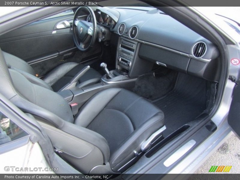 Arctic Silver Metallic / Black 2007 Porsche Cayman S