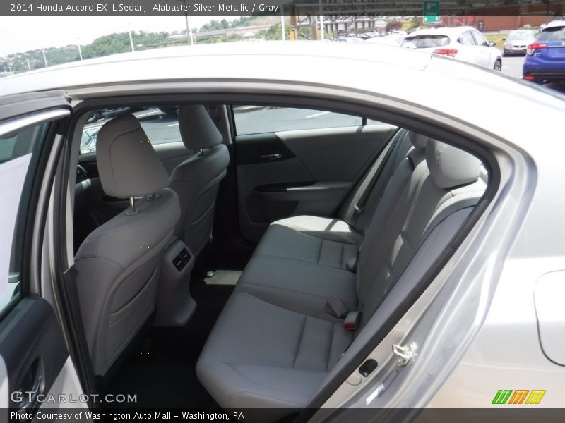 Alabaster Silver Metallic / Gray 2014 Honda Accord EX-L Sedan