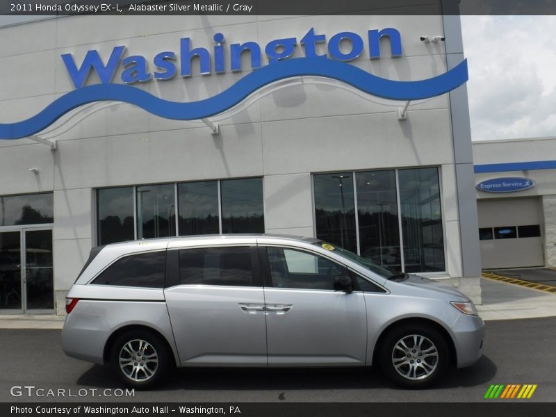 Alabaster Silver Metallic / Gray 2011 Honda Odyssey EX-L