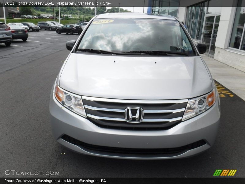 Alabaster Silver Metallic / Gray 2011 Honda Odyssey EX-L