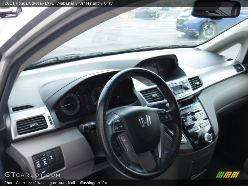 Alabaster Silver Metallic / Gray 2011 Honda Odyssey EX-L