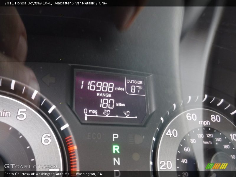 Alabaster Silver Metallic / Gray 2011 Honda Odyssey EX-L