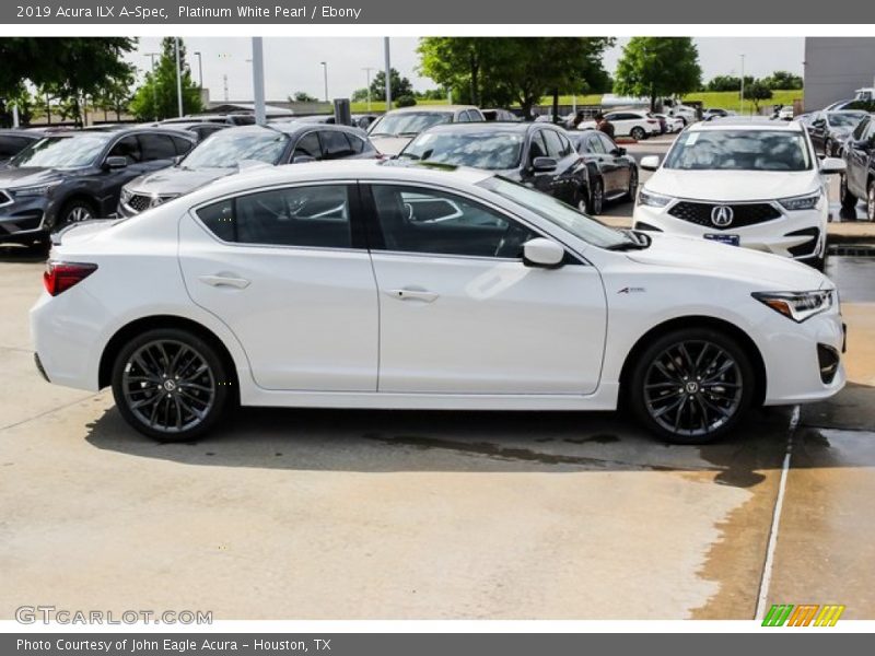 Platinum White Pearl / Ebony 2019 Acura ILX A-Spec
