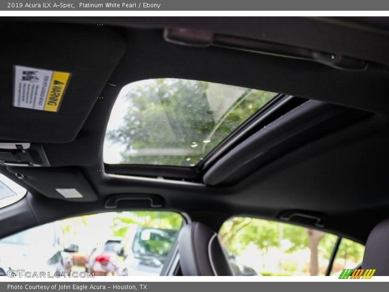Platinum White Pearl / Ebony 2019 Acura ILX A-Spec