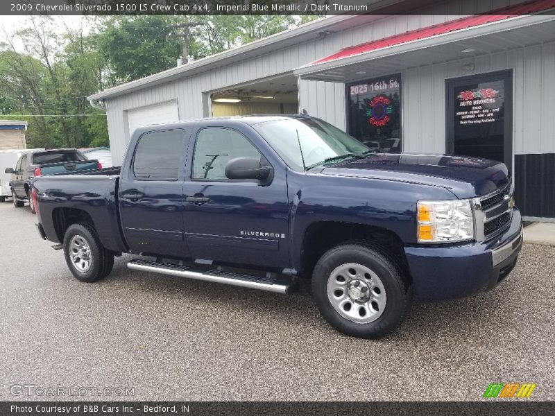 Imperial Blue Metallic / Dark Titanium 2009 Chevrolet Silverado 1500 LS Crew Cab 4x4