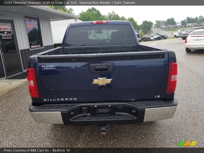 Imperial Blue Metallic / Dark Titanium 2009 Chevrolet Silverado 1500 LS Crew Cab 4x4