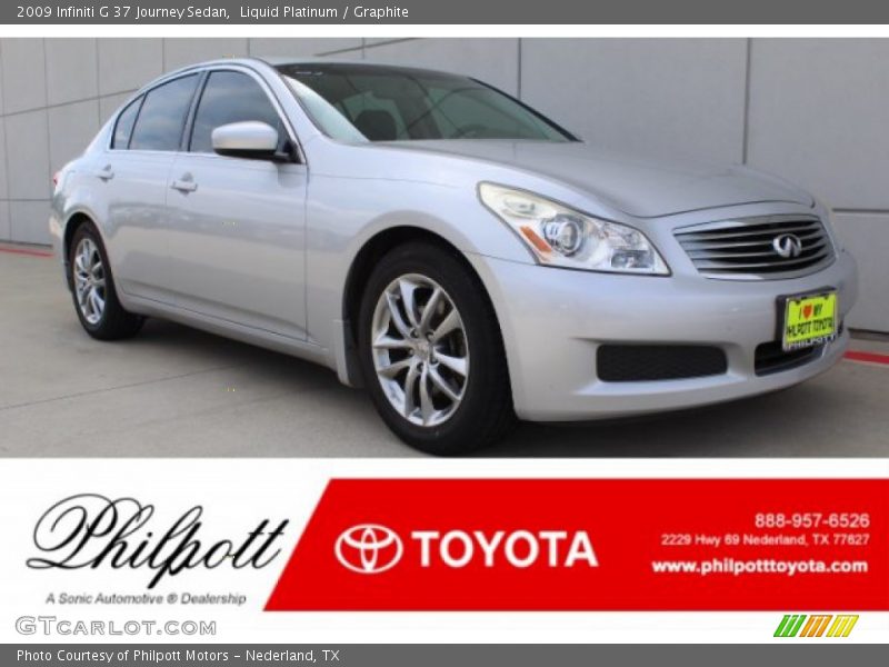 Liquid Platinum / Graphite 2009 Infiniti G 37 Journey Sedan