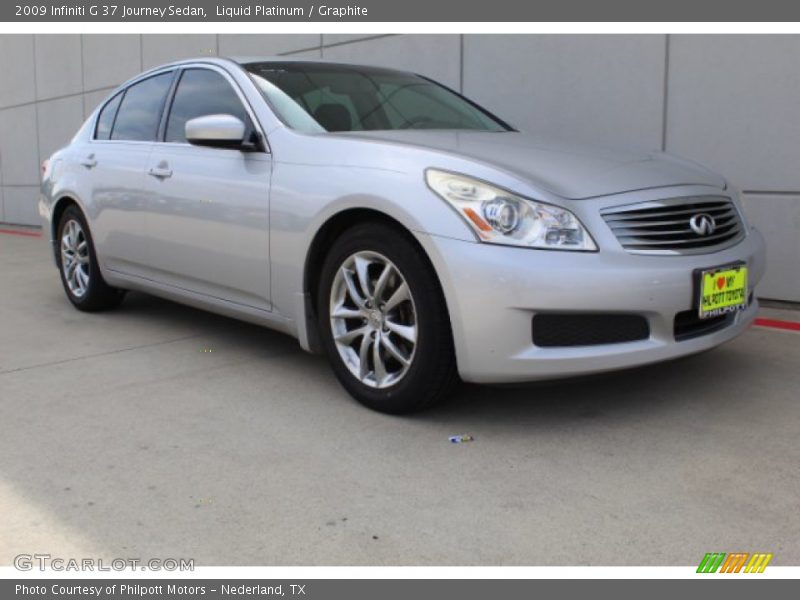 Liquid Platinum / Graphite 2009 Infiniti G 37 Journey Sedan