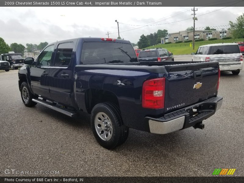 Imperial Blue Metallic / Dark Titanium 2009 Chevrolet Silverado 1500 LS Crew Cab 4x4