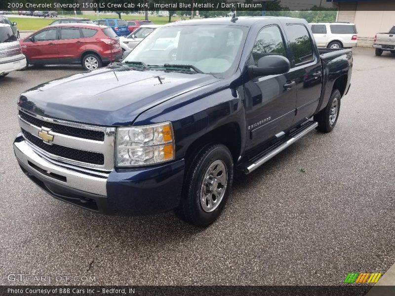 Imperial Blue Metallic / Dark Titanium 2009 Chevrolet Silverado 1500 LS Crew Cab 4x4