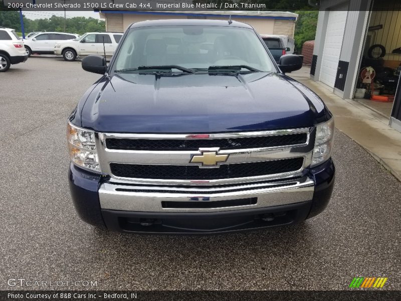Imperial Blue Metallic / Dark Titanium 2009 Chevrolet Silverado 1500 LS Crew Cab 4x4