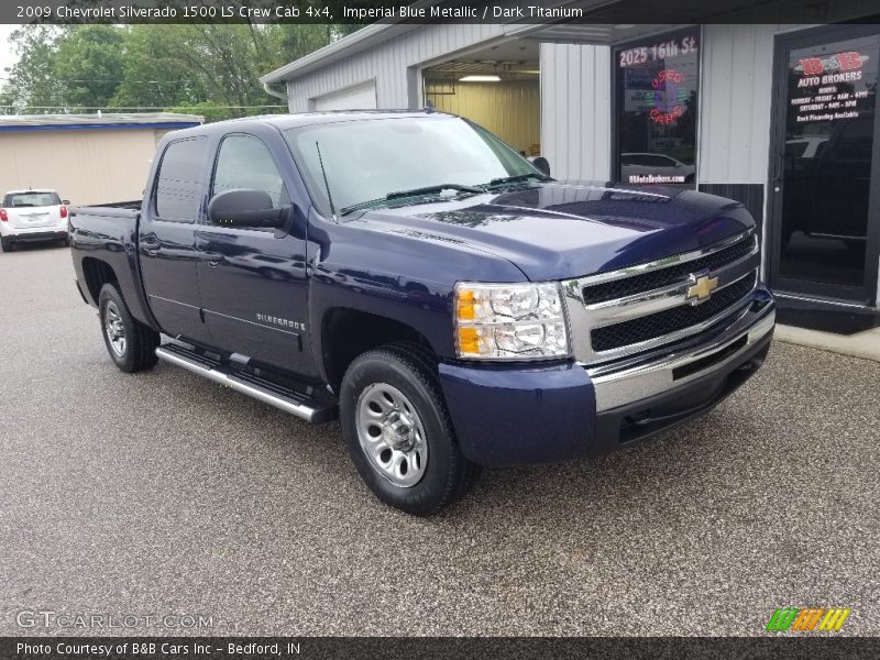 Imperial Blue Metallic / Dark Titanium 2009 Chevrolet Silverado 1500 LS Crew Cab 4x4