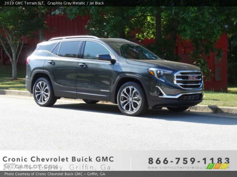 Graphite Gray Metallic / Jet Black 2019 GMC Terrain SLT