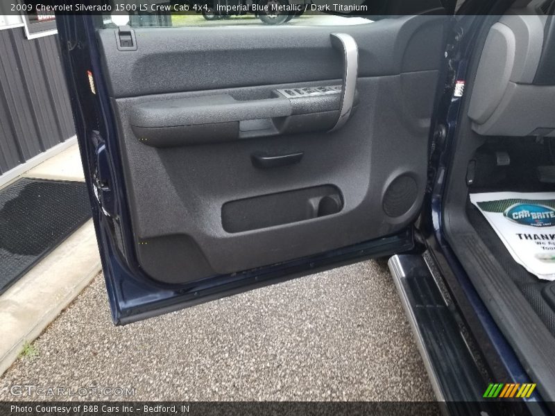 Imperial Blue Metallic / Dark Titanium 2009 Chevrolet Silverado 1500 LS Crew Cab 4x4