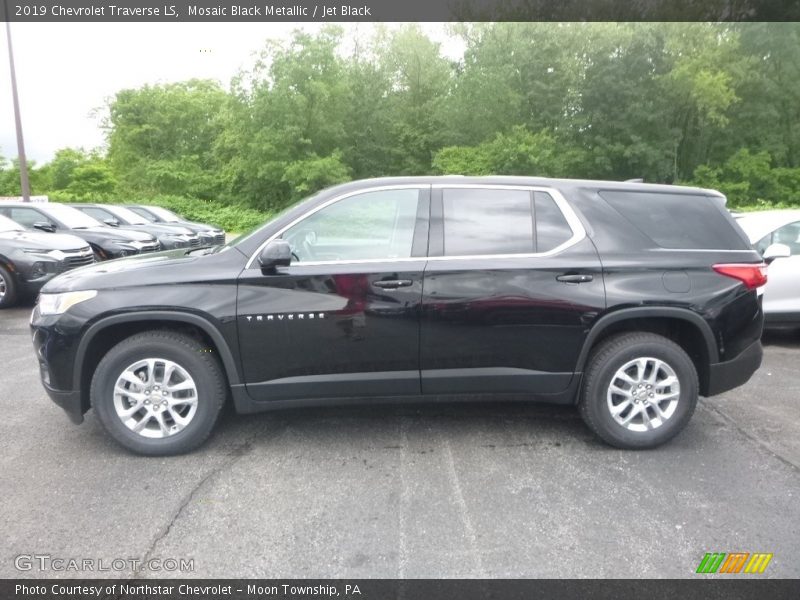 Mosaic Black Metallic / Jet Black 2019 Chevrolet Traverse LS