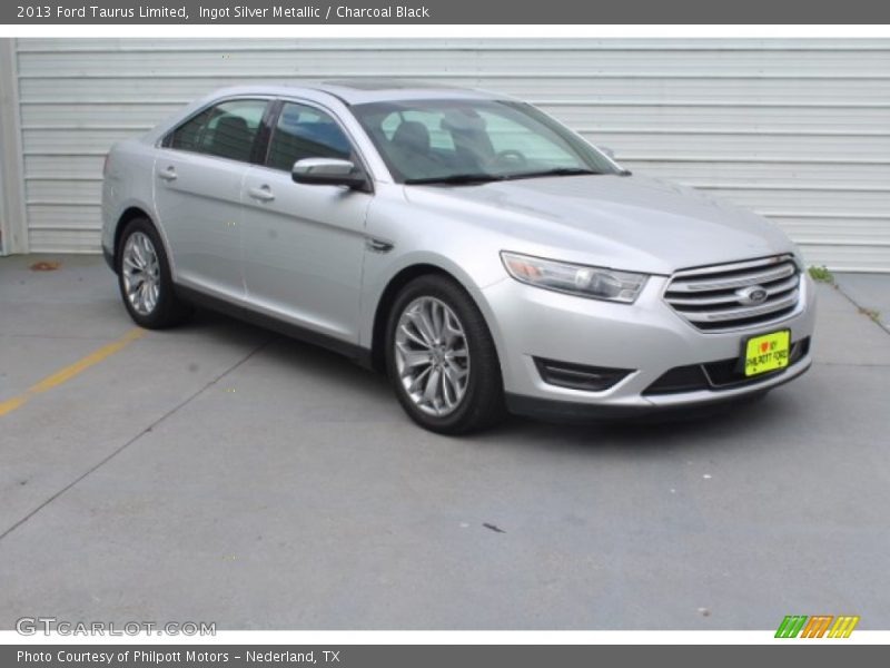 Ingot Silver Metallic / Charcoal Black 2013 Ford Taurus Limited