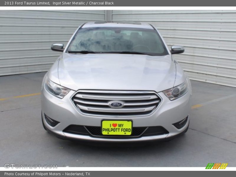 Ingot Silver Metallic / Charcoal Black 2013 Ford Taurus Limited