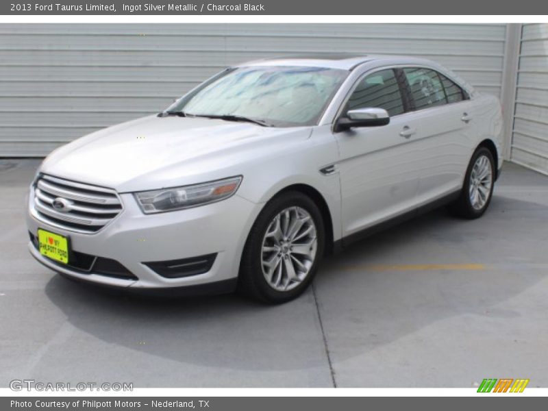 Ingot Silver Metallic / Charcoal Black 2013 Ford Taurus Limited