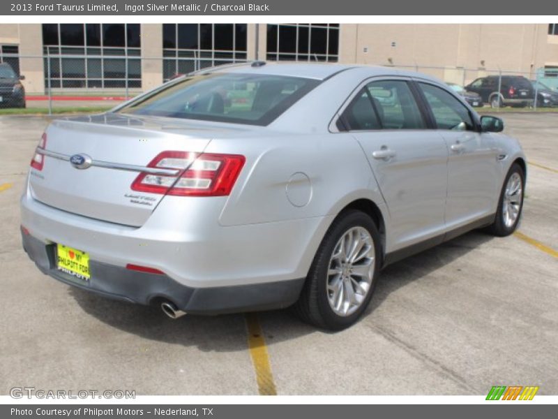Ingot Silver Metallic / Charcoal Black 2013 Ford Taurus Limited
