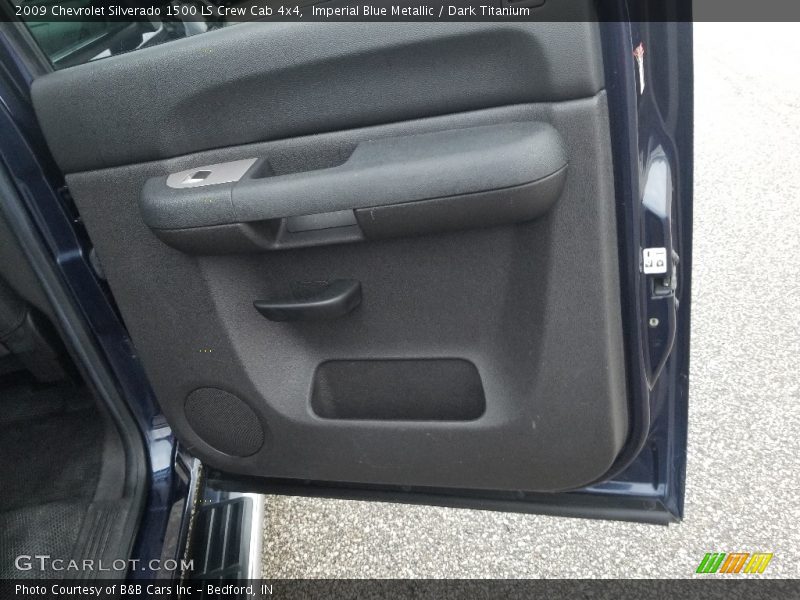 Imperial Blue Metallic / Dark Titanium 2009 Chevrolet Silverado 1500 LS Crew Cab 4x4