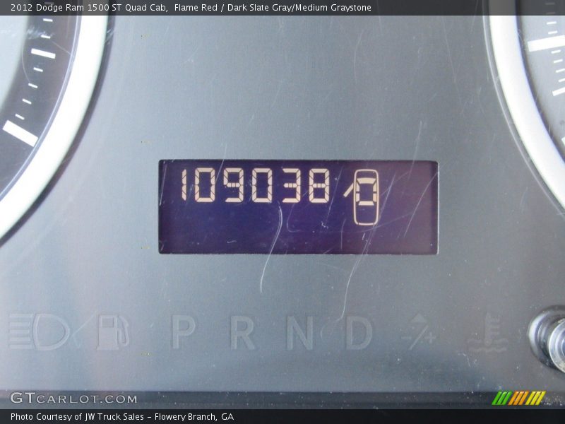 Flame Red / Dark Slate Gray/Medium Graystone 2012 Dodge Ram 1500 ST Quad Cab