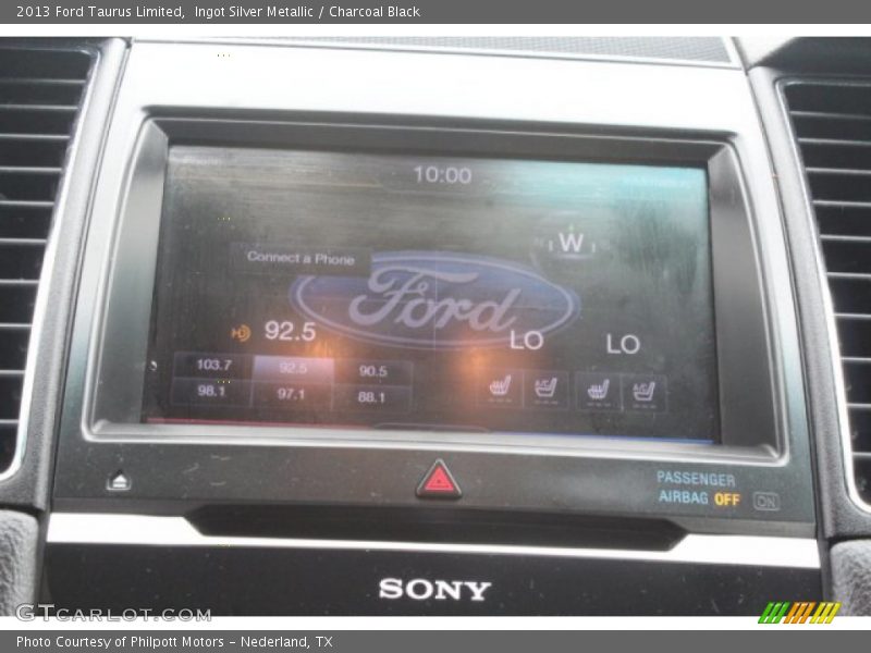 Ingot Silver Metallic / Charcoal Black 2013 Ford Taurus Limited