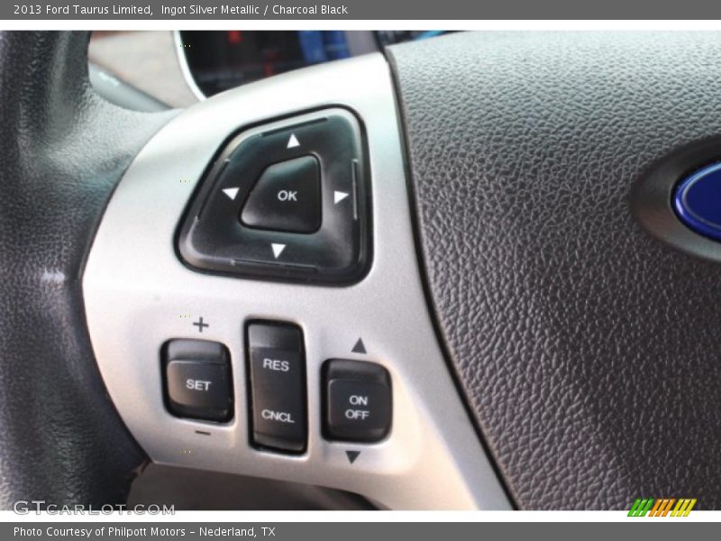 Ingot Silver Metallic / Charcoal Black 2013 Ford Taurus Limited