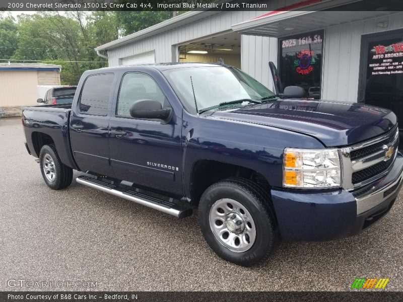 Imperial Blue Metallic / Dark Titanium 2009 Chevrolet Silverado 1500 LS Crew Cab 4x4