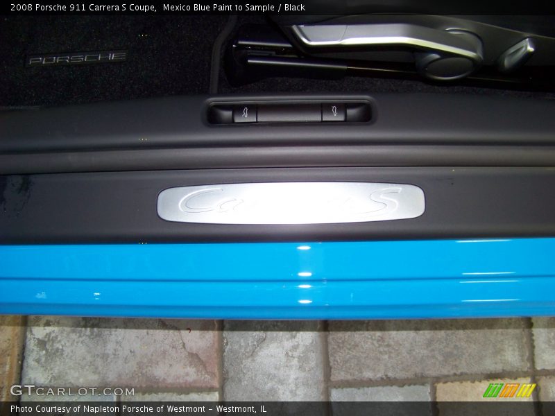 Mexico Blue Paint to Sample / Black 2008 Porsche 911 Carrera S Coupe