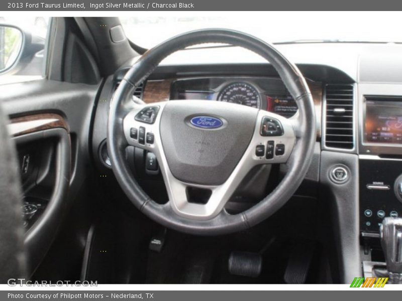 Ingot Silver Metallic / Charcoal Black 2013 Ford Taurus Limited
